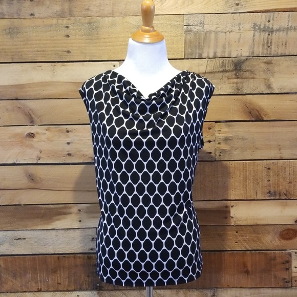 Lane Bryant Tops - Lane Bryant graphic cowl neck shell